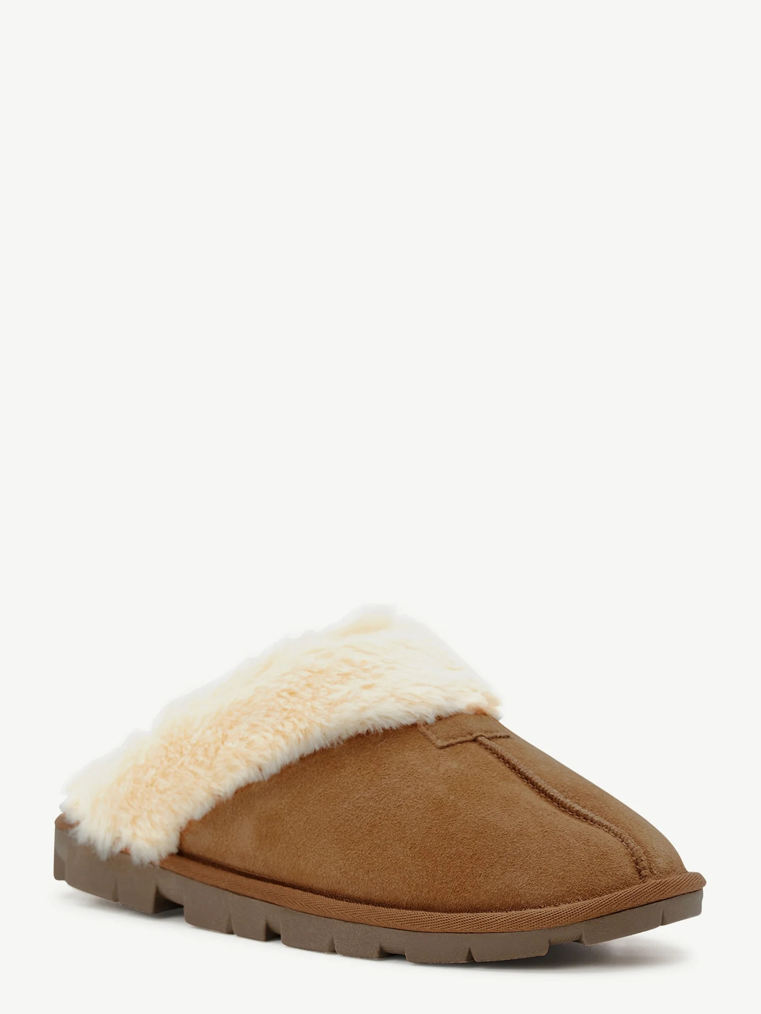 Joyspun Women's Genuine Suede Clog - Walmart.com | Walmart (US)