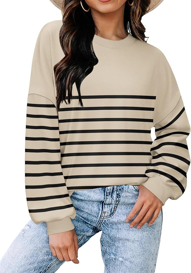 Zeagoo Women Oversize Sweatshirts Pullover Tops Loose Fit Sweaters Long Sleeve Shirt Casual Fall ... | Amazon (CA)