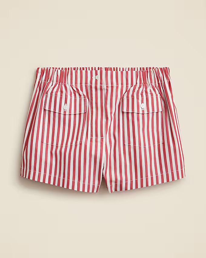 Mini boxer short in oxford stripe | J. Crew US