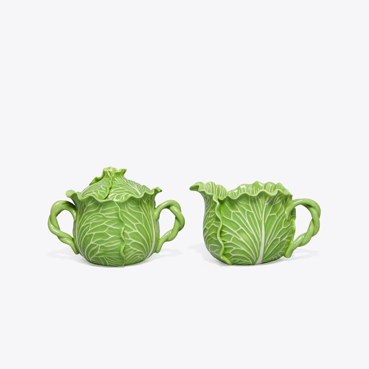 Lettuce Ware Lidded Sugar Pot & Creamer: Women's Designer Tabletop & Drinkware | Tory Burch | Tory Burch (US)