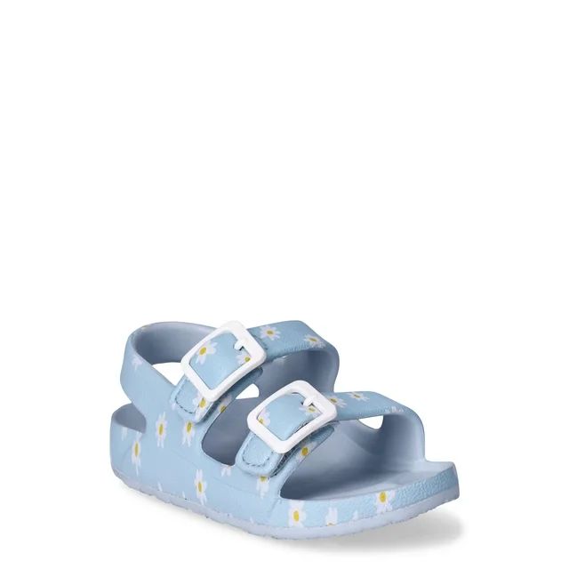 Wonder Nation Infant Girls Two Buckle Sandals | Walmart (US)