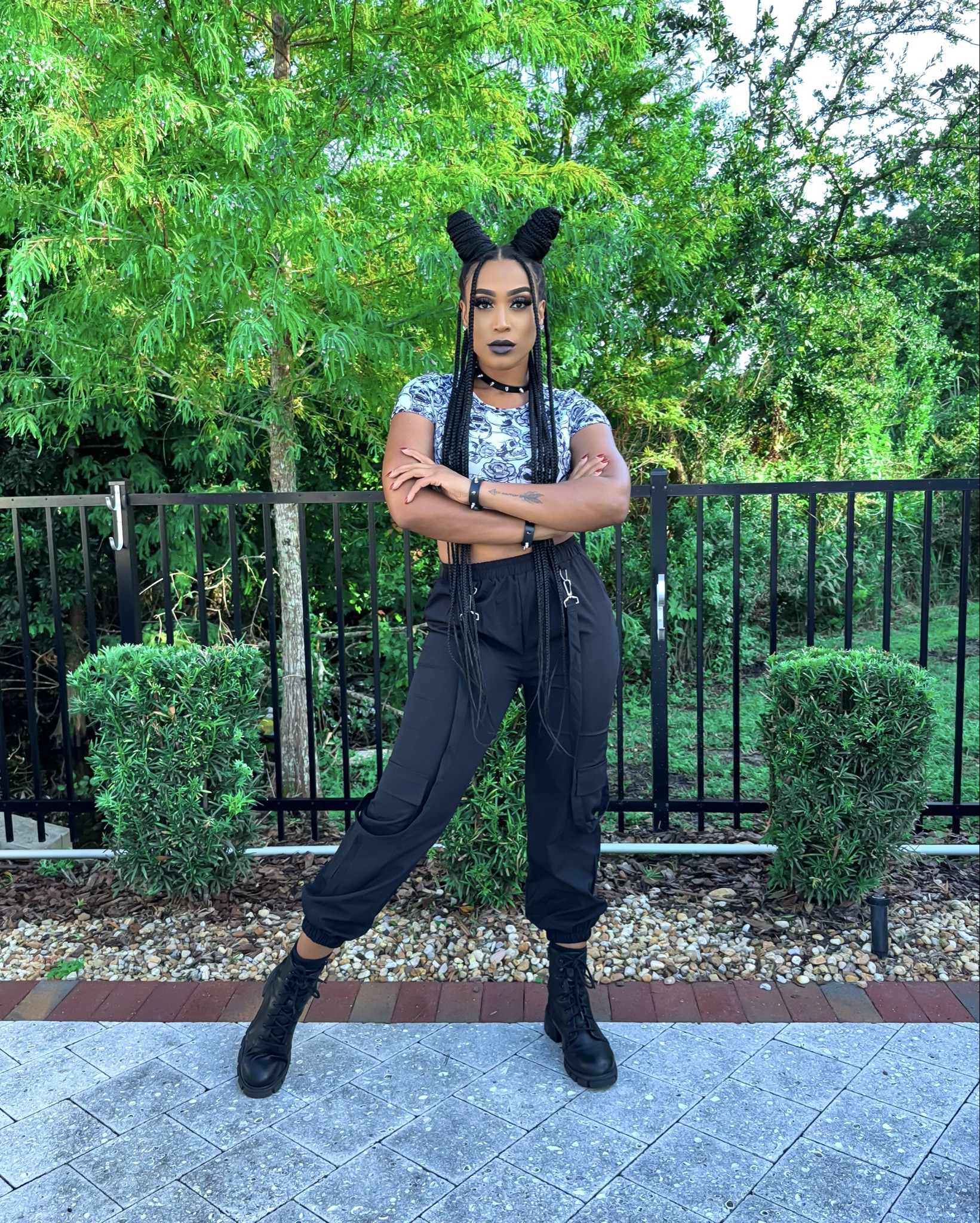 Bad 2 the bone in ROMWE ☠️ We love an emo chic look, right??? 🖤

#LTKStyleTip #LTKFallSale #LTKMidsize