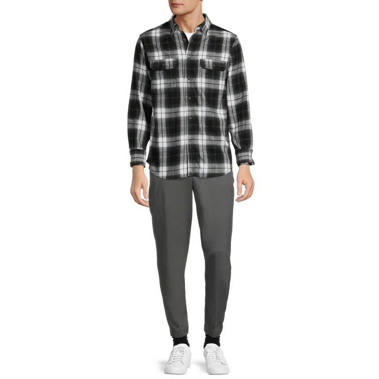 George Men's Long Sleeve Flannel Shirt | Walmart (US)