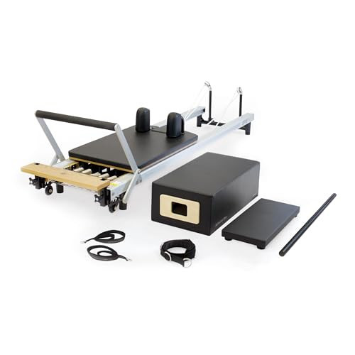 Merrithew At Home SPX Reformer Bundle – Pilates Reformer Machine with Reformer Box, Platform Extender, Roll-up Pole and Spring Package – Professional Home Pilates Equipment for Full-Body Fitness. | Amazon (US)