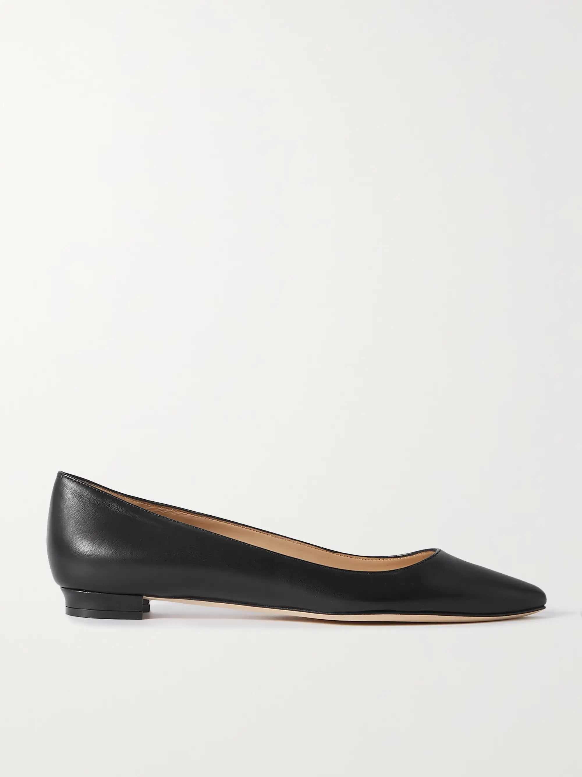 BB 10 leather point-toe flats | NET-A-PORTER (US)