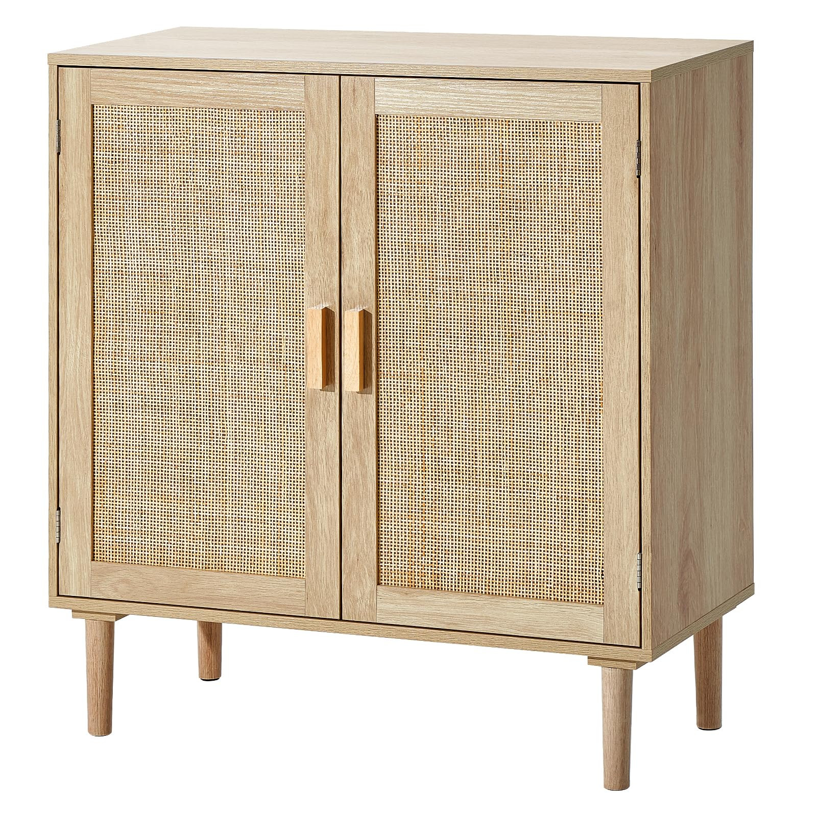 VEVOR Rattan Cabinet, Buffet Cabinet with 2 Magnetic Doors and Adjustable Shelves, Sideboard Buff... | Amazon (US)