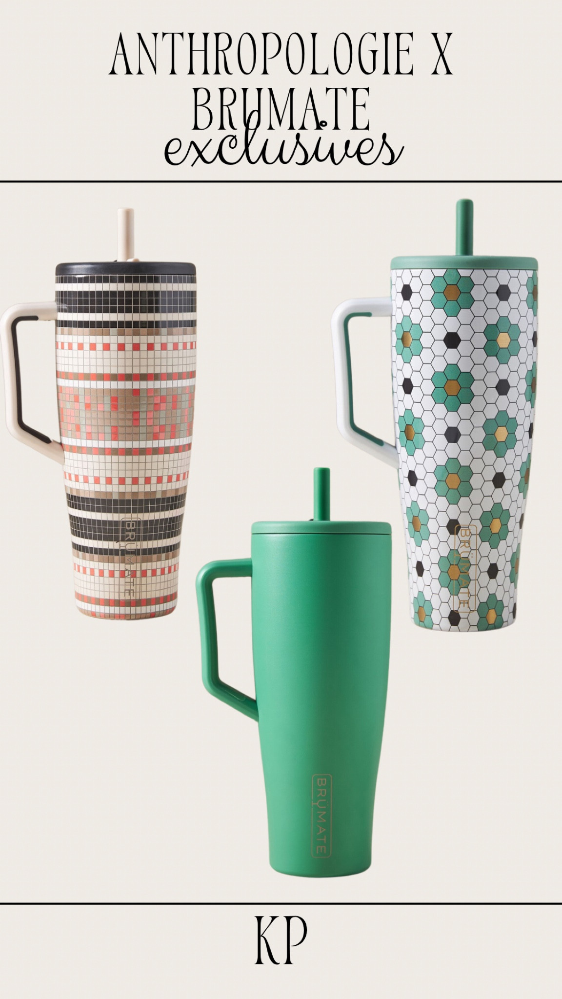 Anthropologie x Brumate exclusives are now available for pre-order!! Loving the Kelly green 💚

Brumate, Brumate era 40oz tumbler, Brumate era, Brumate Anthropologie exclusives, tumbler 