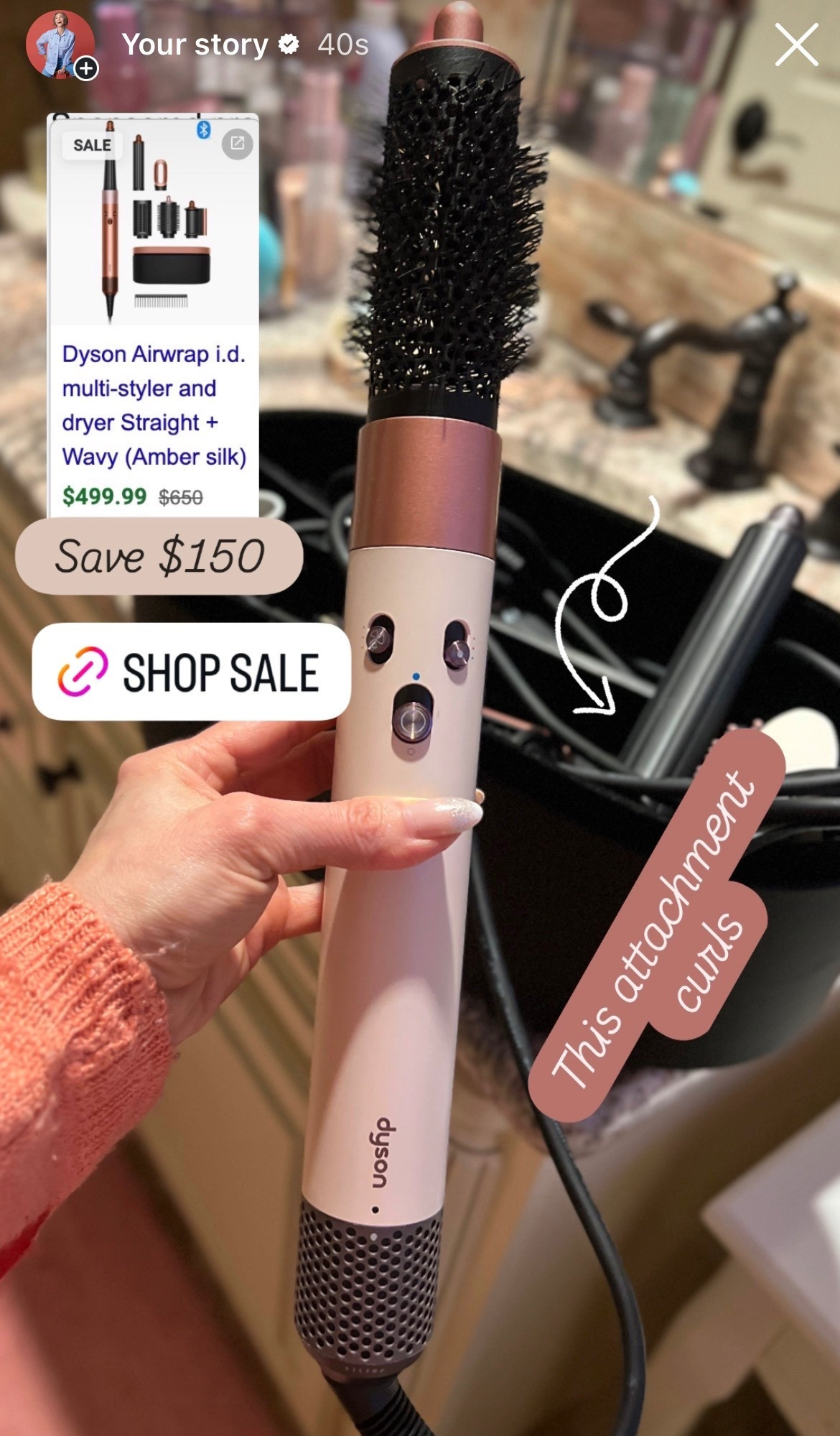 Dyson Airwrap i.d.™ multi-styler and dryer Straight+Wavy
(Amber silk) is ON SALE $499!

#LTKValentine #LTKSaleAlert #LTKdayinmylife