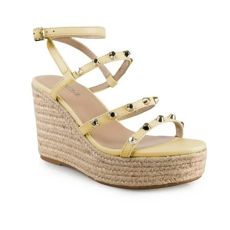 Women s Chic Strappy Espadrilles Platform Wedge Casual Sandals | Walmart (US)