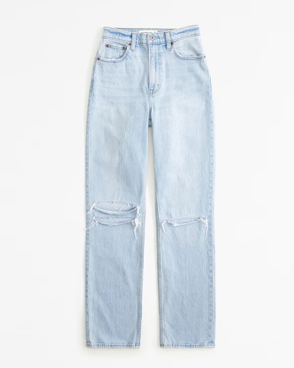 Women's Ultra High Rise 90s Straight Jean | Women's Clearance | Abercrombie.com | Abercrombie & Fitch (US)