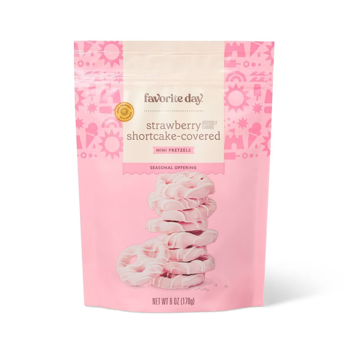 Pink Strawberry Shortcake Mini Pretzel Twists - 6oz - Favorite Day™ | Target