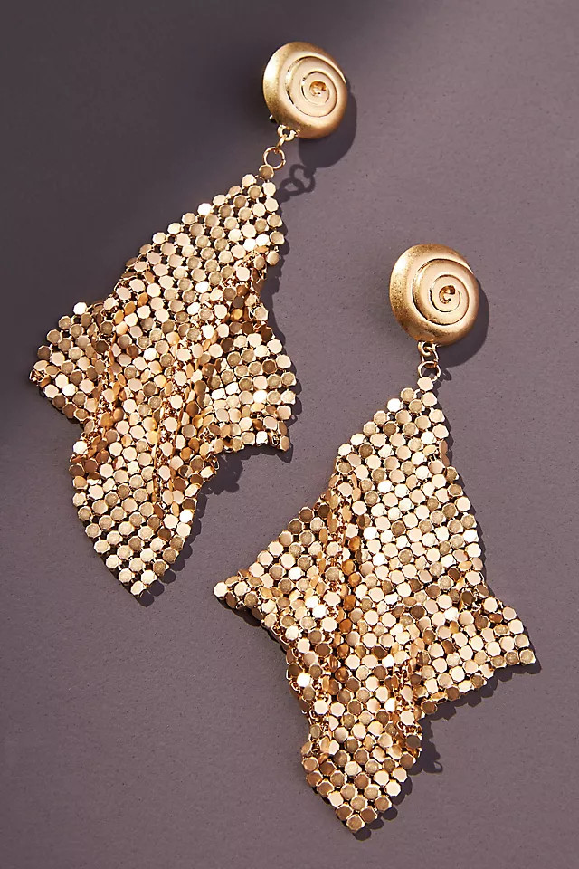 Sequined Shimmy Drop Earrings | Anthropologie (US)
