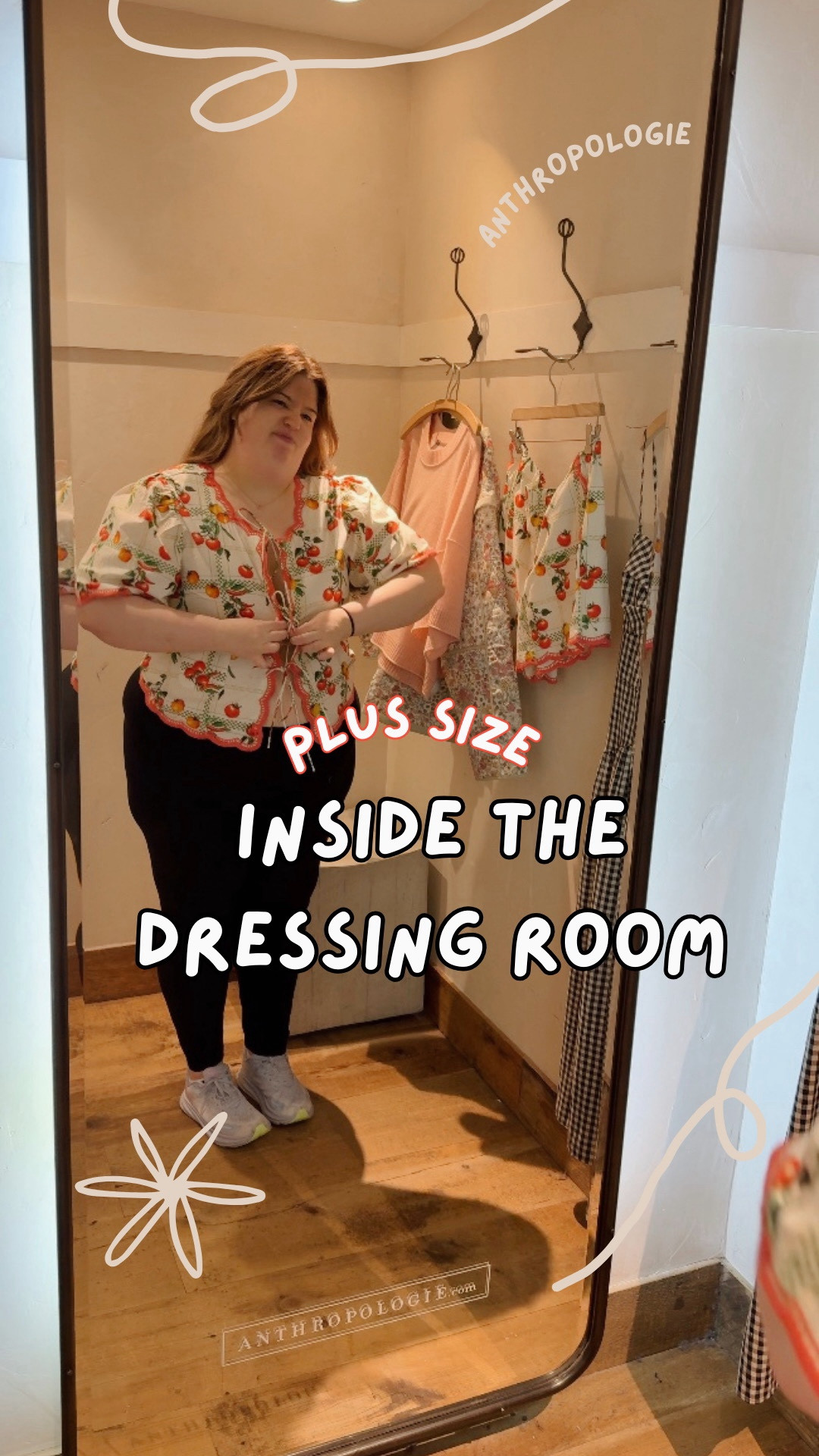 plus size inside the dressing room / try on @ Anthropologie but they don’t have my size in store 😅🤣 but you see the vision! 

#LTKPlusSize #LTKSeasonal #LTKStyleTip