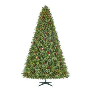 Home Accents Holiday 9 ft. Pre-Lit LED Westwood Fir Artificial Christmas Tree with 800 Warm White... | The Home Depot