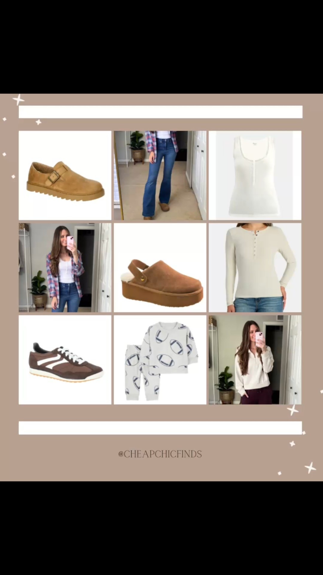 Last week’s best sellers are all fall walmart finds!! 😍🍂 

**sizing:
1. Buckle clogs: 8.5, fit tts 
2. Jeans: 2, fit tts
3. White lace Tank: small, fit tts
4. Plaid Flannel: medium- in years past these always shrink so I size up!
5. Clog slippers: 8, these fit slightly big! I’m usually an 8.5
6. Long sleeve henley: m, fits tight!
7. Brown sneakers: 8.5, fit tts
8. Football toddler boy sweatshirt set: 2T, walmart clothes always fit a little big- I’m hoping these fit archer by the time is cool out!
9. Crazy soft Half zip pullover: large, fits tts, but I wanted it oversized!

#walmartbestsellers #walmartfallfinds #walmartfallfashion

#LTKFindsUnder50 #LTKSeasonal #LTKShoeCrush