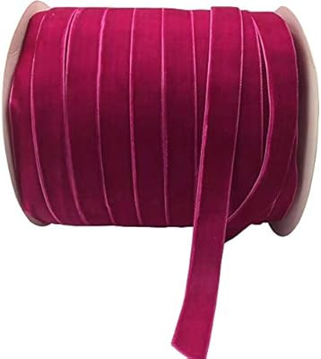 10 Yards Velvet Ribbon Spool Available in Many Colors (Mauve, 5/8") | Amazon (US)