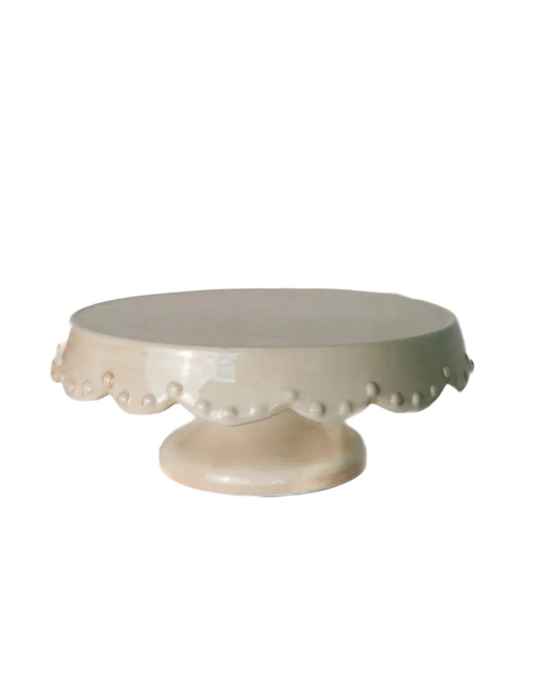 Hand-Painted Blush Stoneware Pedestal | Elements by Remedy