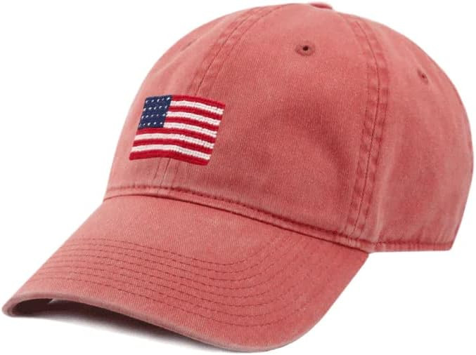 Smathers & Branson American Flag Needlepoint Hat in Nantucket Red Nantucket Red | Amazon (US)