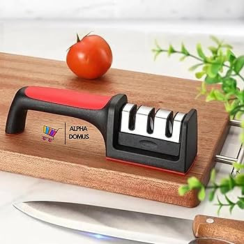 Afiador e Amolador Manual de Facas e Tesouras Profissional em 3 Estágios: Precisão, Segurança ... | Amazon (BR)