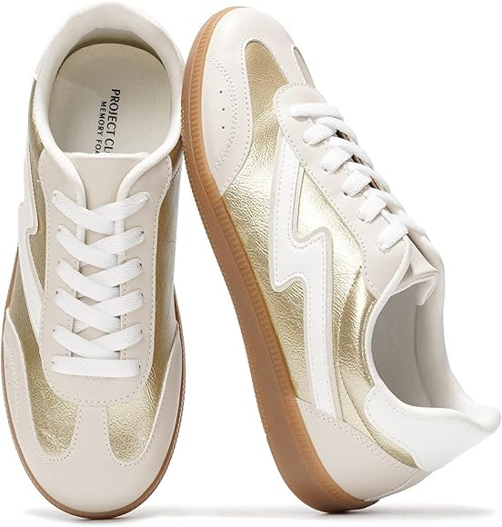 Project Cloud Sneakers for Women - Lace-up Shoes for Women Trendy Women Sneakers, Memory Foam Wom... | Amazon (US)