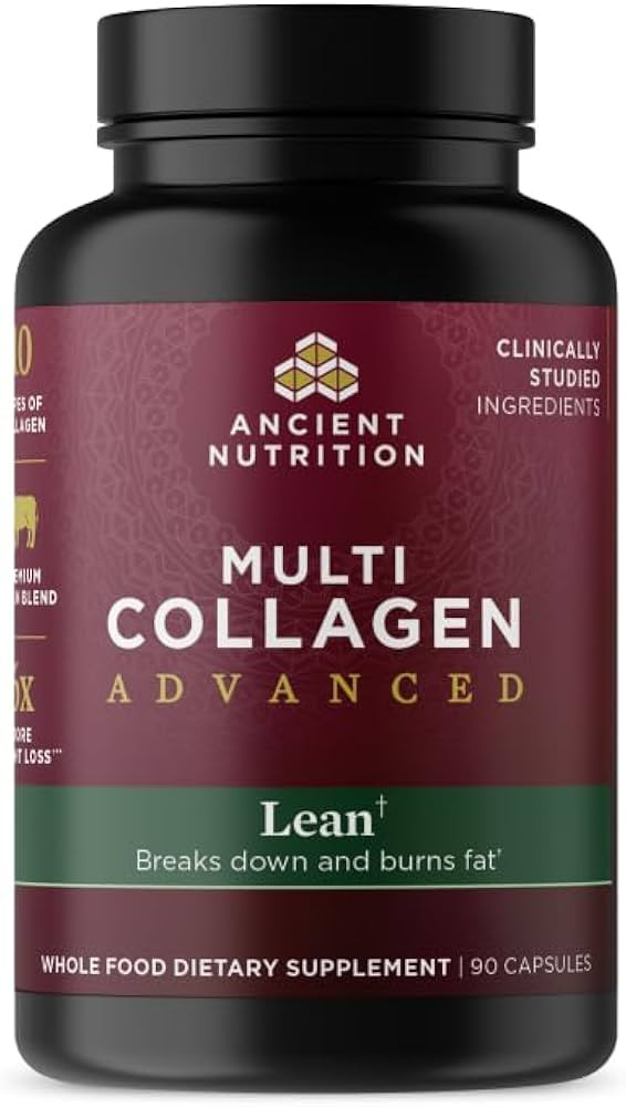 Ancient Nutrition Multi Collagen Advanced Lean with Probiotics, Hydrolyzed Collagen Peptides Supp... | Amazon (US)