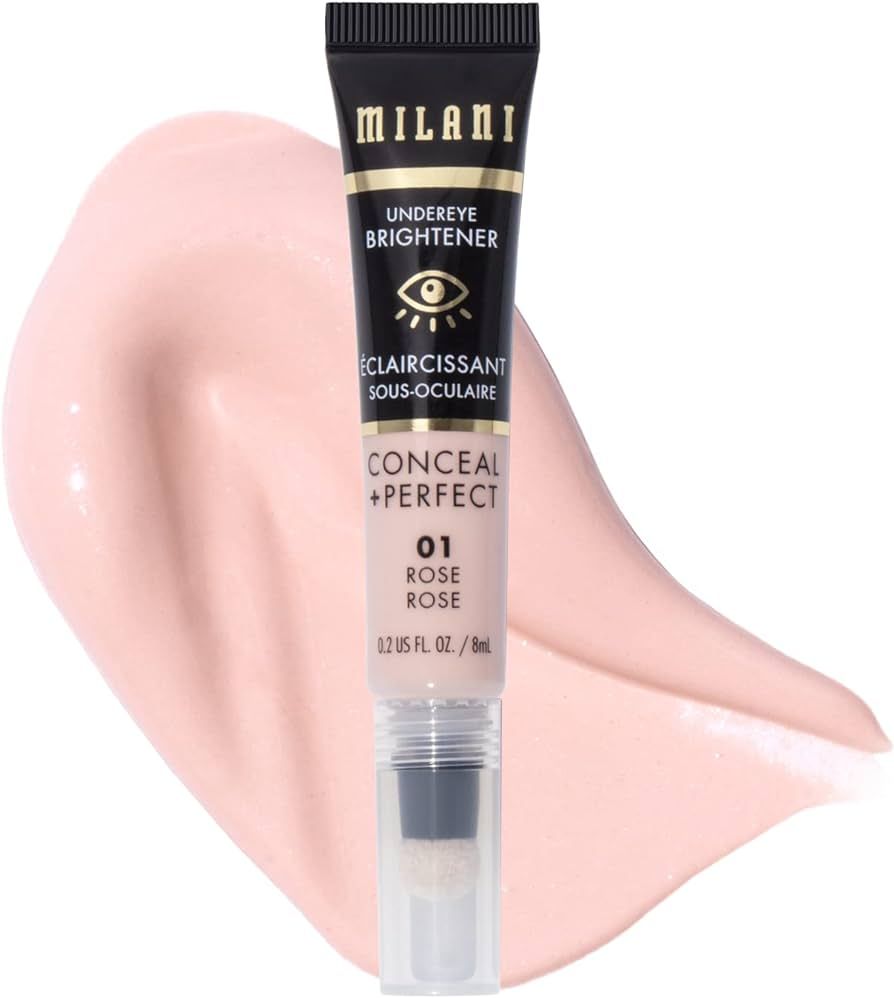 Milani Conceal + Perfect Undereye Brightener for Treating Dark Circles, Face Lift Collection - Ro... | Amazon (US)