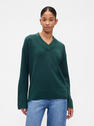 Oversized V-Neck Sweater | Gap Factory