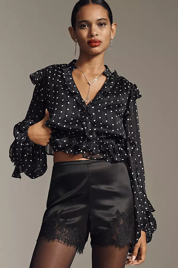 Reformation Fern Satin Shorts | Anthropologie (US)