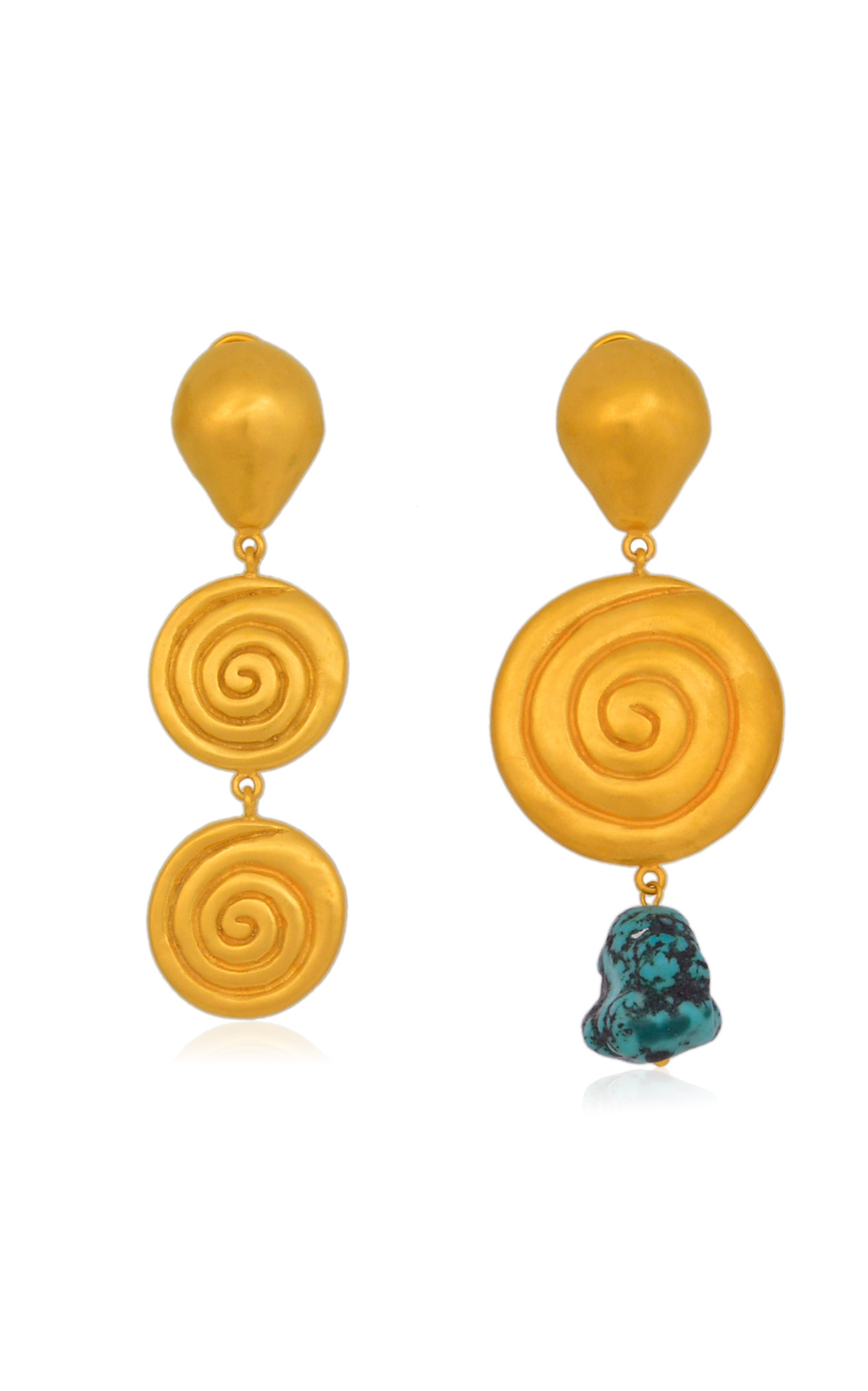 Sami Muhu 24K Gold-Plated Earrings | Moda Operandi (Global)