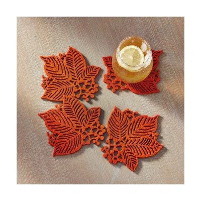Leaf Berry Coaster S/4 | Wayfair North America