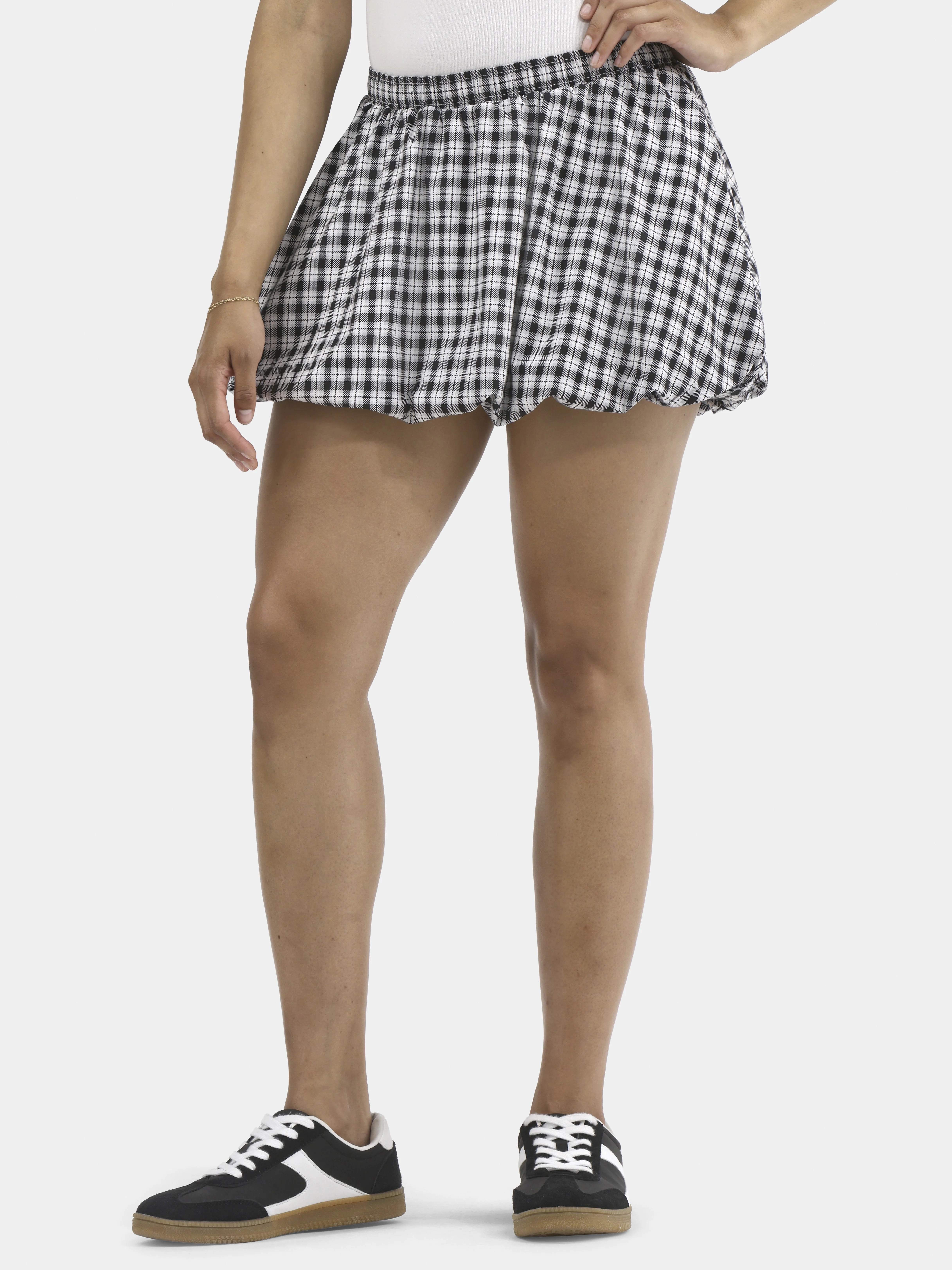 No Boundaries Cotton Bubble Skort, Women's - Walmart.com | Walmart (US)