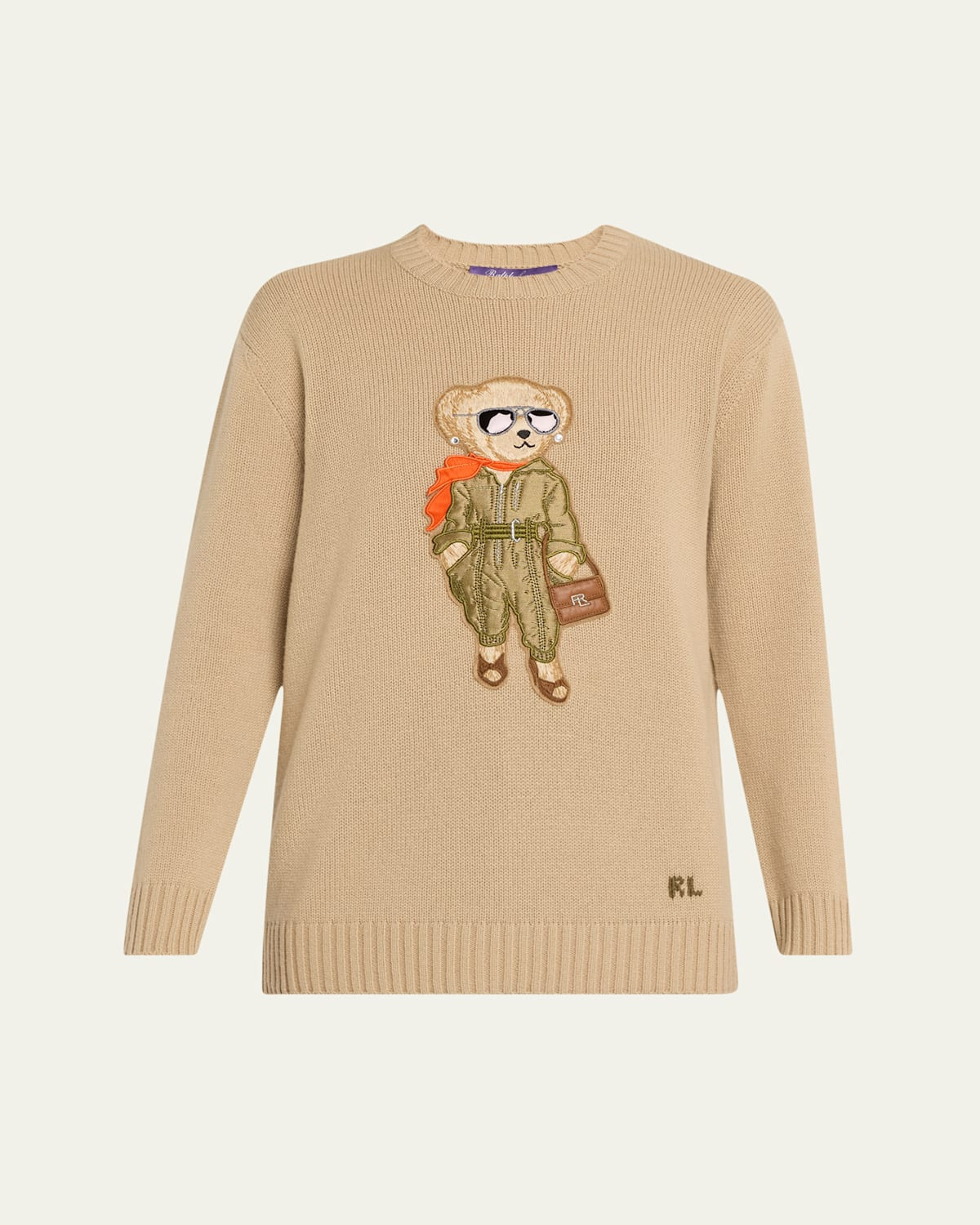 Aviator Polo Bear Cashmere Sweater | Bergdorf Goodman
