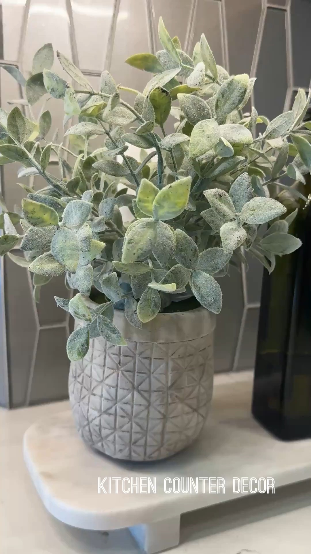 Useful and pretty decor on the counter. We love these glass jars for avacado oil and olive oil. A soft, pretty faux plant adds texture. 
#wayfair

#LTKmomlife #LTKHome #LTKSaleAlert

#LTKmomlife #LTKSaleAlert #LTKHome