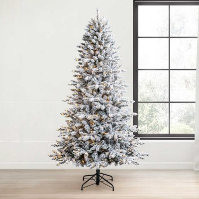 Member's Mark 7.5' Flocked Aspen Pine Pre-Lit Christmas Tree | Sam's Club
