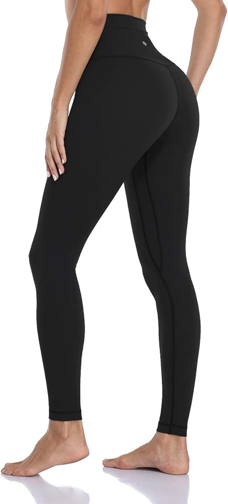 HeyNuts Essential Full Length Yoga Leggings, High Waisted Compression Pants 28'' | Amazon (US)