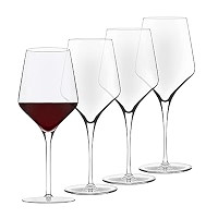 Libbey Signature All Purpose Wine Glasses, Stemmed, Modern White and Red Wine Glass Set of 4, Ele... | Amazon (US)