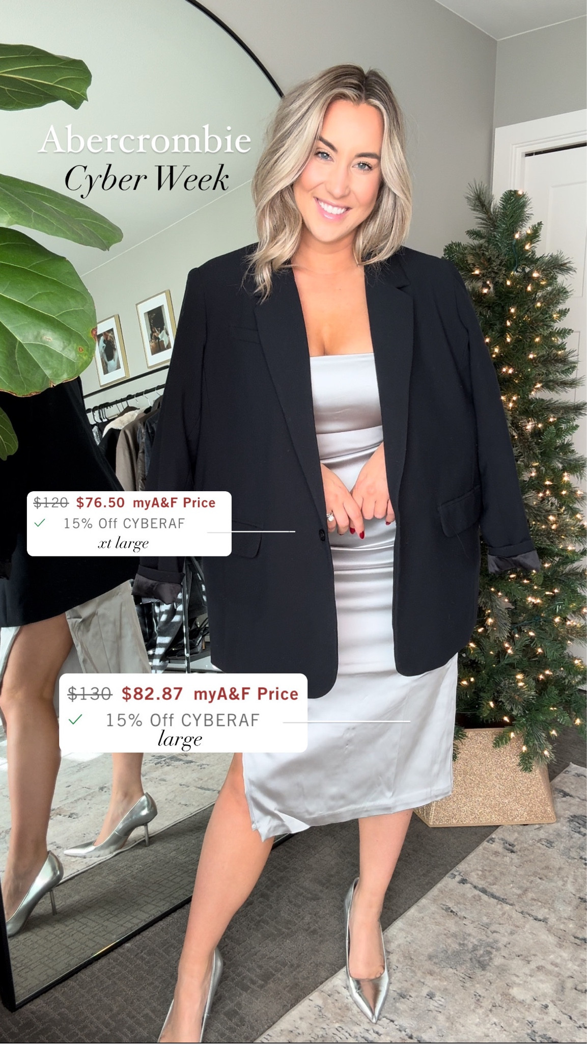 Abercrombie’s early Cyber Week 11.20 & 11.21 (must be myAF member - you can join for free!) 

Xt 15% off: CYBERAF

Holiday outfits ✨

#LTKmidsize #LTKHoliday #LTKCyberWeek