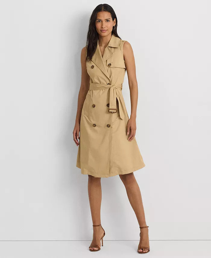 Lauren Ralph Lauren Women's Double-Breasted Belted Dress - Macy's | Macy's