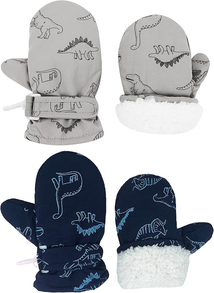 Toddler Gloves Kids Mittens Winter Warm Lined Fleece Gloves Waterproof Snow Baby Mitten for Boys ... | Amazon (US)