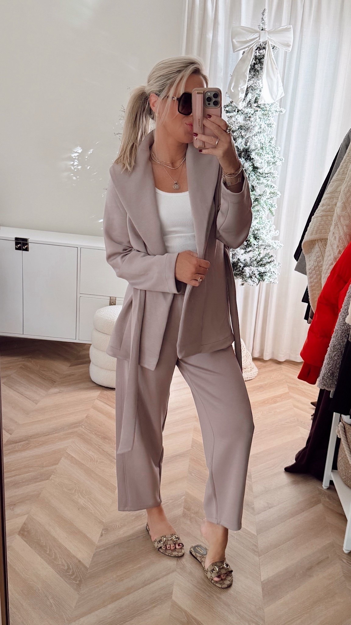 This outfit is so versatile and on major sale! Wear from work straight to the airport ✈️ New customers use code: LILLIEXSPANX 
I’m wearing size regular smalls. 

Travel outfit. Travel style. 

#LTKSaleAlert #LTKootd #LTKSeasonal