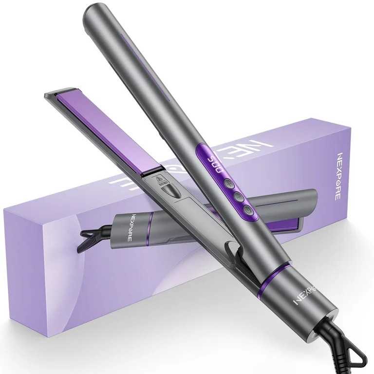 NEXPURE New Upgrade Flat Iron, Professional Salon 2-in-1 Ceramic Hair Straightener and Curler - W... | Walmart (US)