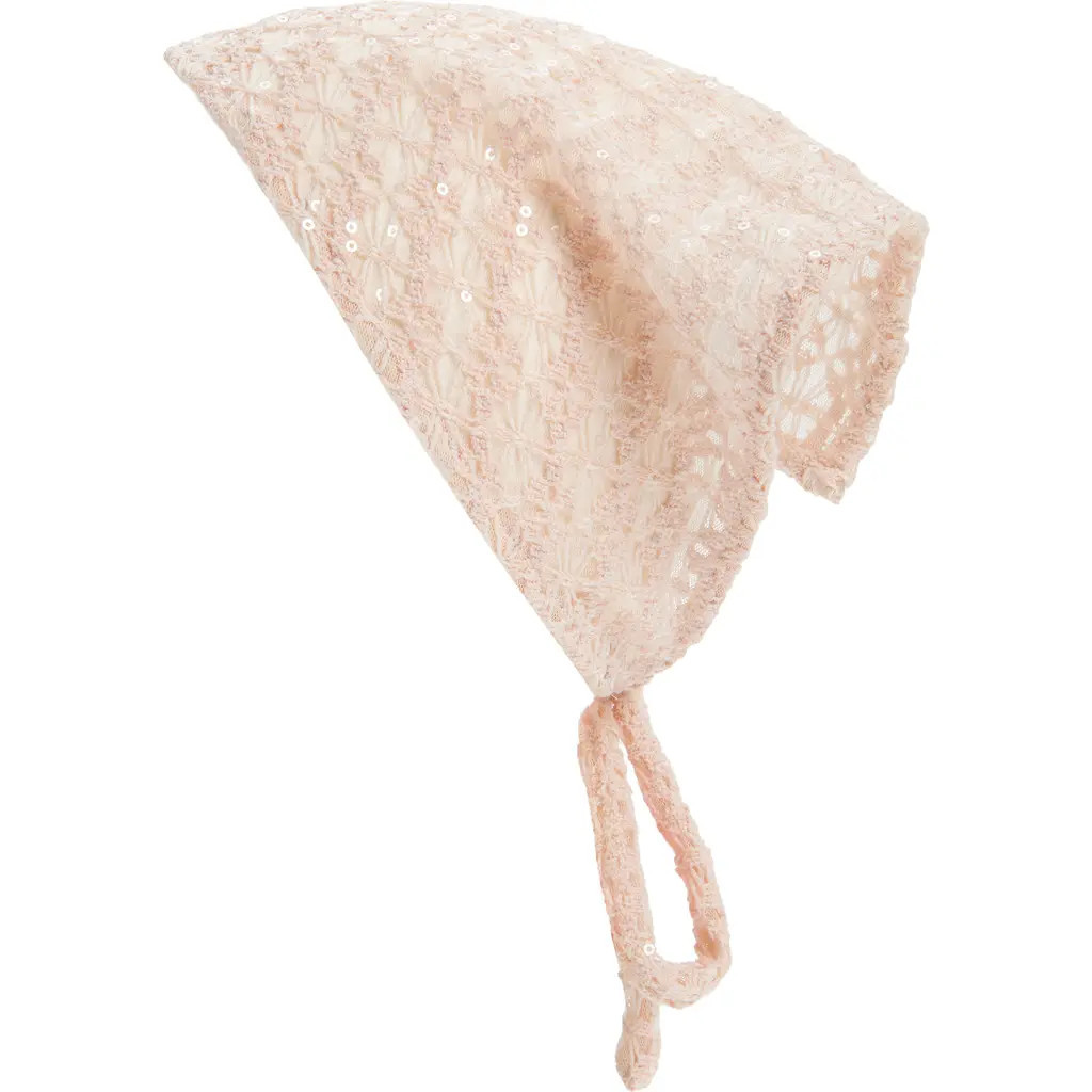 BP. Sequin Lace Headscarf in Pink at Nordstrom | Nordstrom