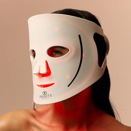 LumaLux Face Pro LED Light Therapy Mask by Project E Beauty | 800 LEDs | 7 + 2 Colors 460nm ~1072nm | Red + Infrared + Deep Infrared High Power LED Face Mask | Skin Rejuvenation | (Lumalux Face) | Amazon (UK)
