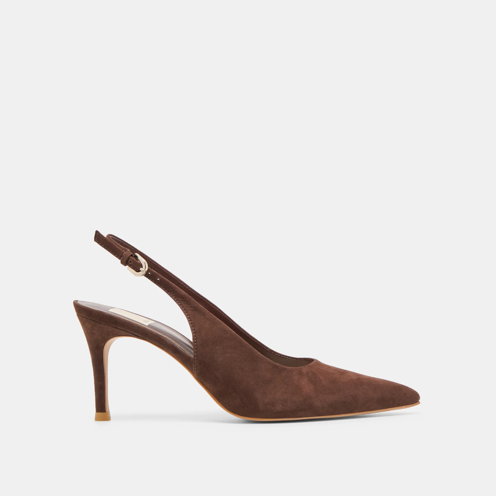 Elasi Heels Dk Brown Nubuck | DolceVita.com