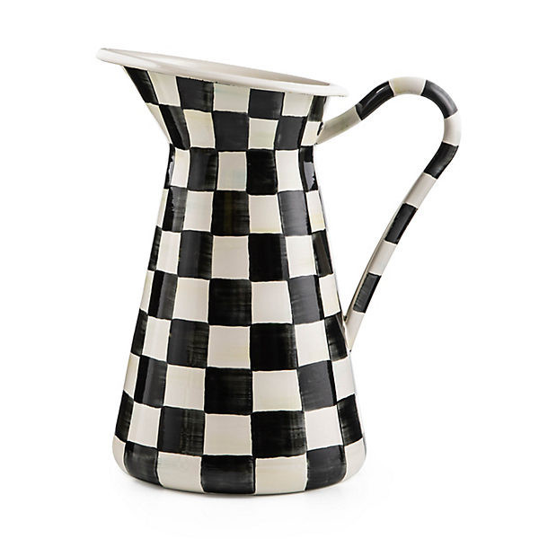 MacKenzie-Childs Courtly Check Large Practical Pitcher | MacKenzie-Childs