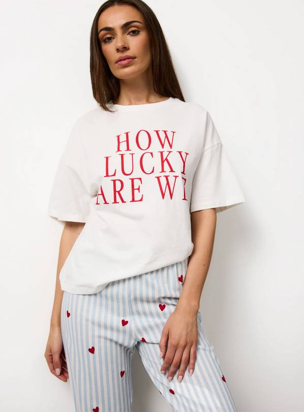 Valentine's Day How Lucky Are We Pyjamas L | Tu Clothing