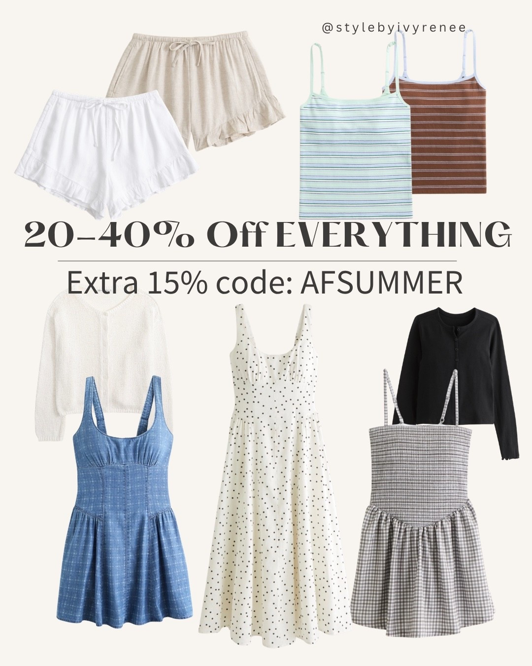 Abercrombie sale finds / memorial weekend sales / Abercrombie fashion find / dress polka dots polkadots / activewear dress gingham checker checkered check / striped bra free tanks / built in bra built in bras / try on / Abercrombie Ruffle shorts postpartum / maternity postpartum find finds / cardigan spring summer denim faux denim dress dresses / summer shorts haul

#LTKmomlife #LTKgrwm #LTKMidsize