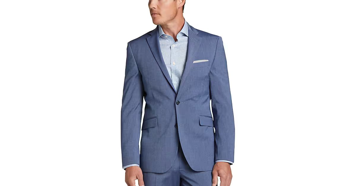 Wilke-Rodriguez Slim Fit Suit Separates Coat, Denim Blue | The Men's Wearhouse