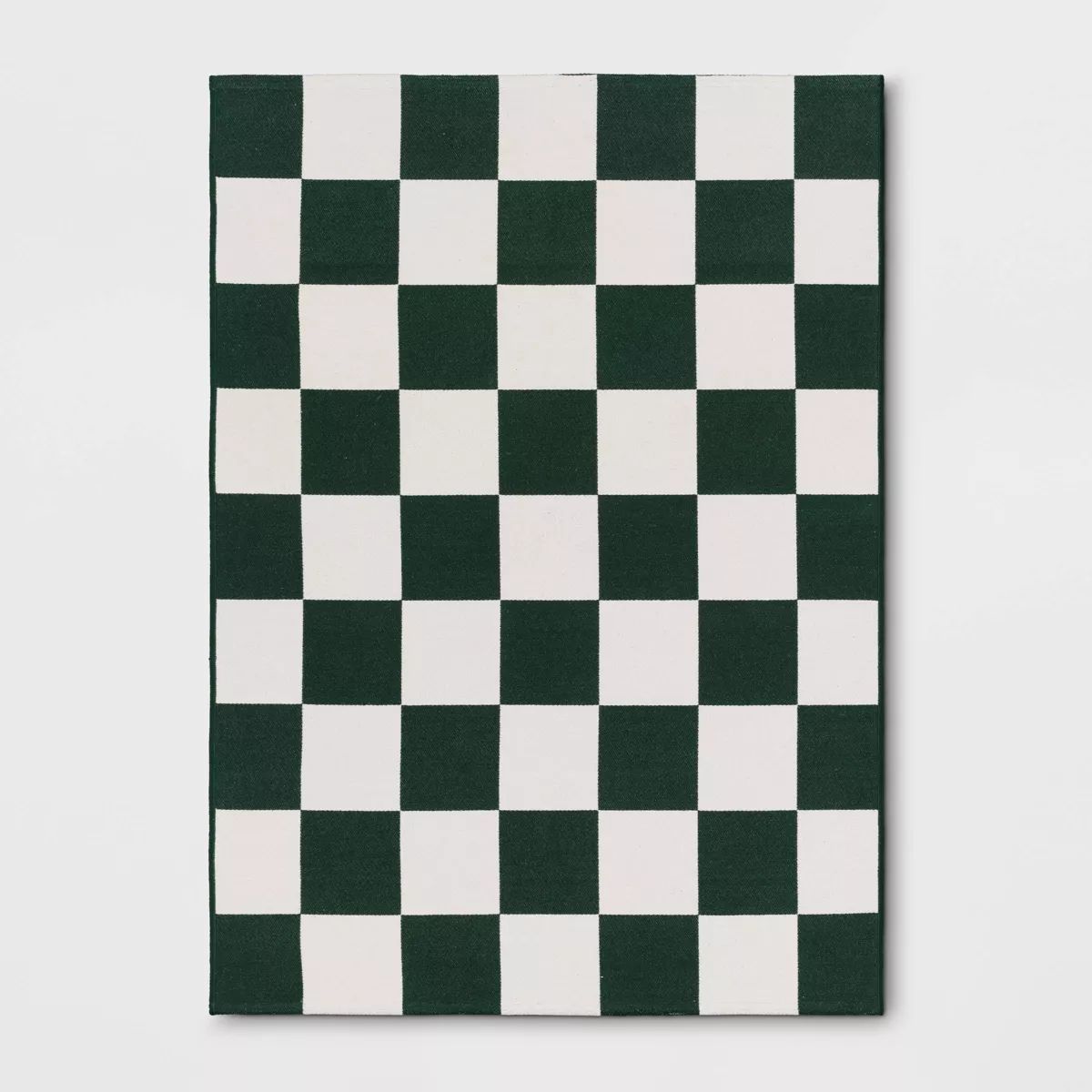 4'x5'6" Checkered Area Rug Ivory/Green - Room Essentials™ | Target