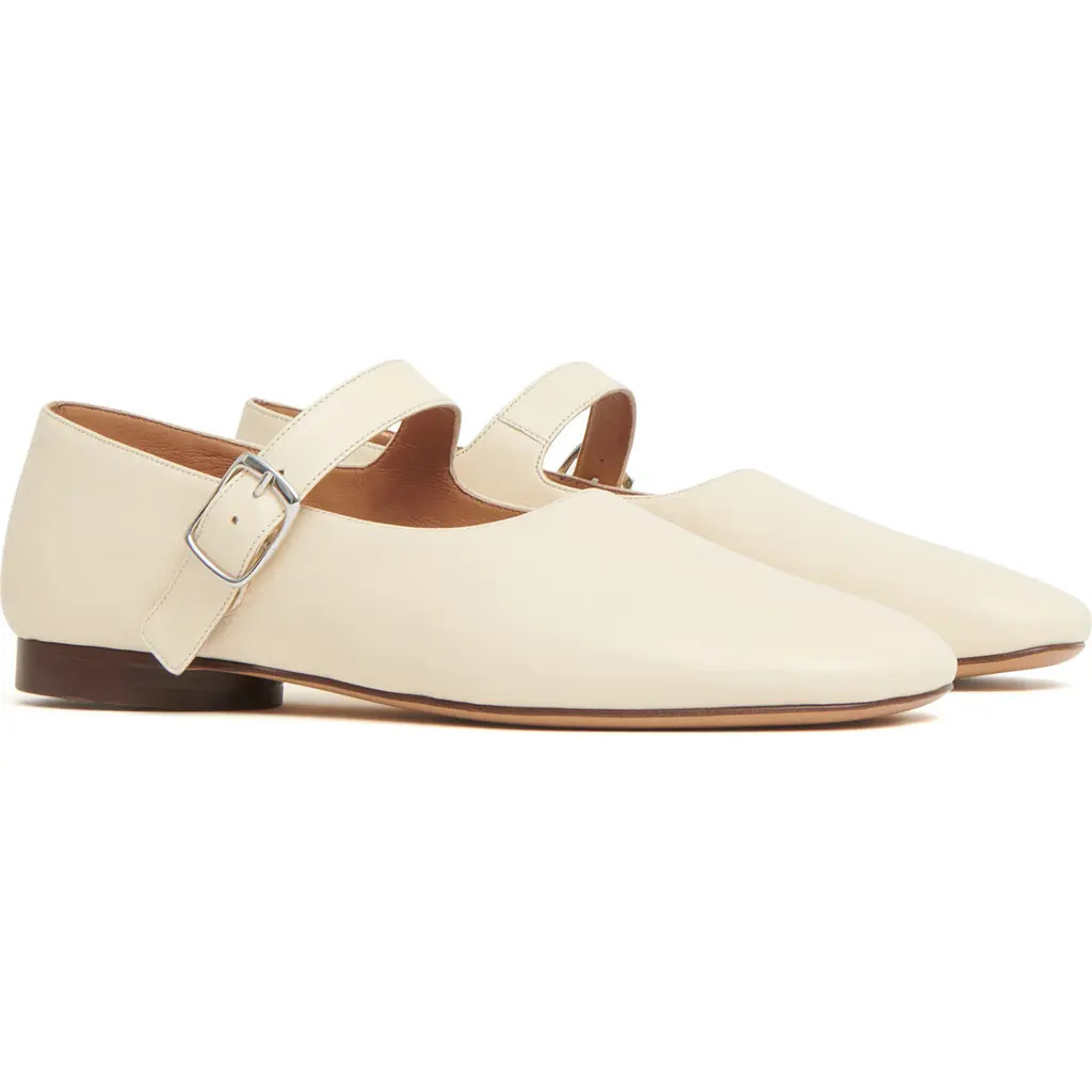 Mansur Gavriel Glove Mary Jane Flat in Jasmine at Nordstrom, Size 38.5 | Nordstrom